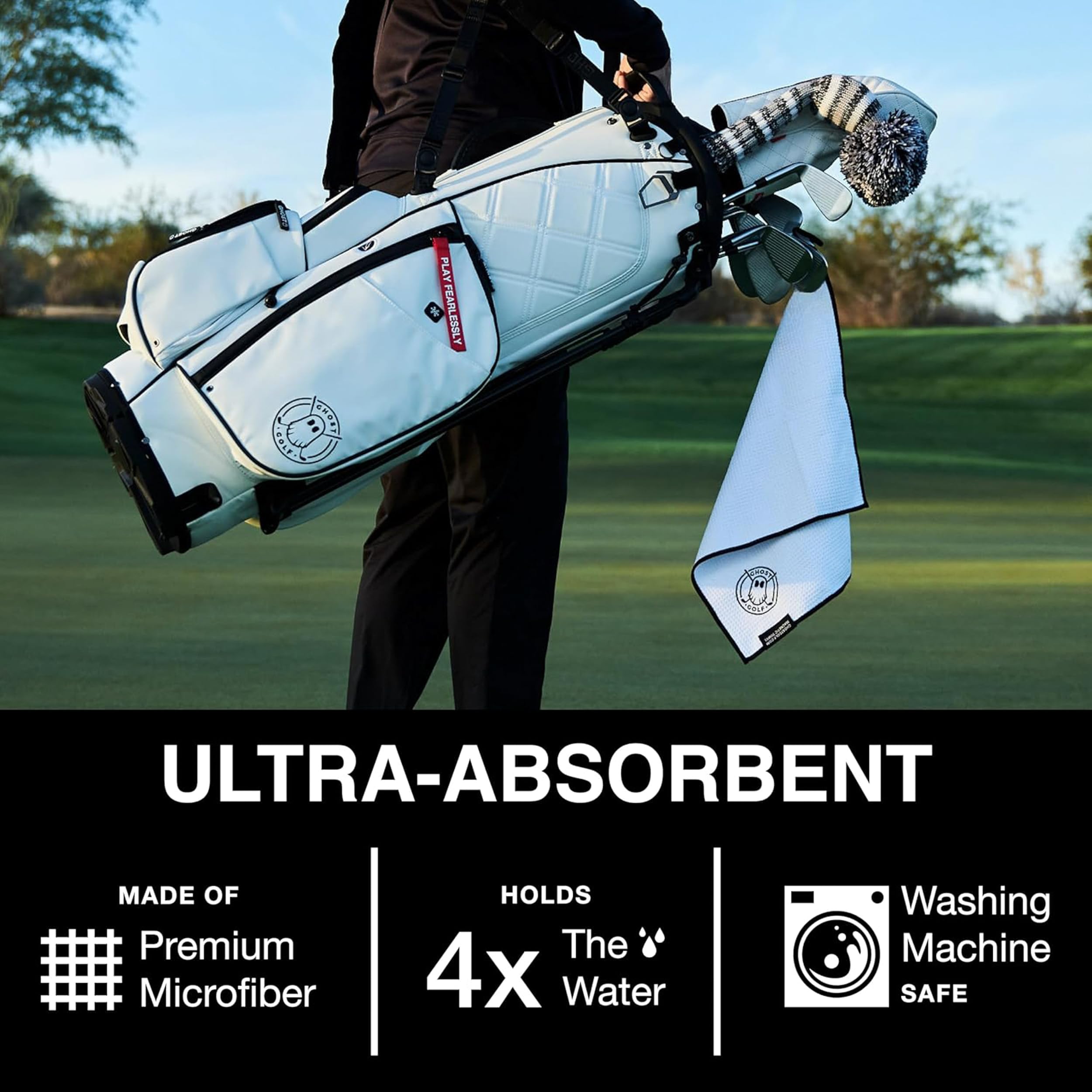 Amazon.com: Ghost Golf Magnetic Towel (Greenside) - Premium Ultra